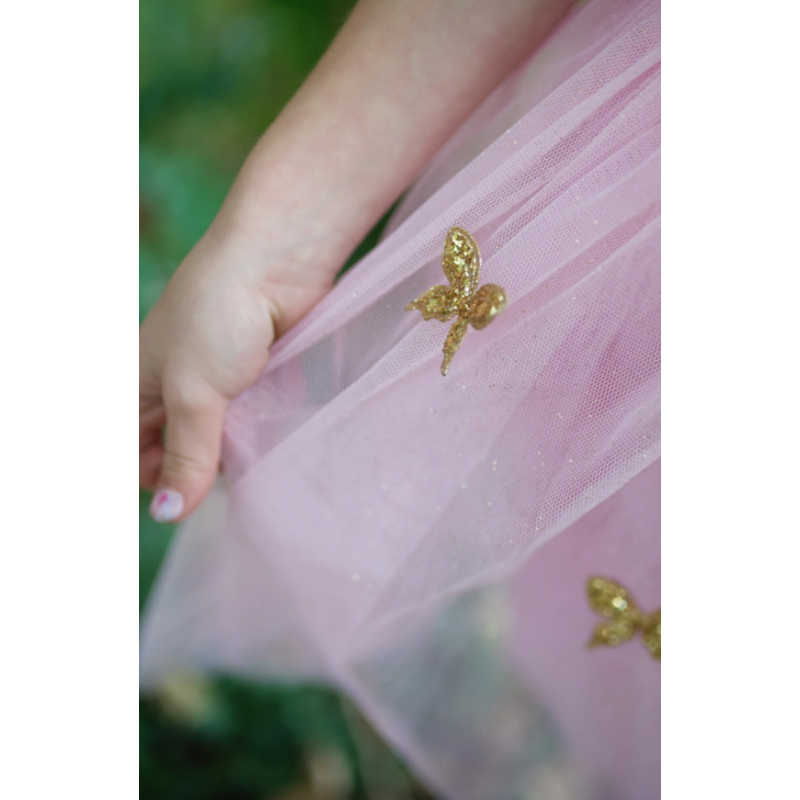 Disfraz Mariposa Dorada Con Alas Talla 5-6 Años