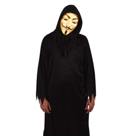 Máscara Anonymous Con Luz De Rubies 2