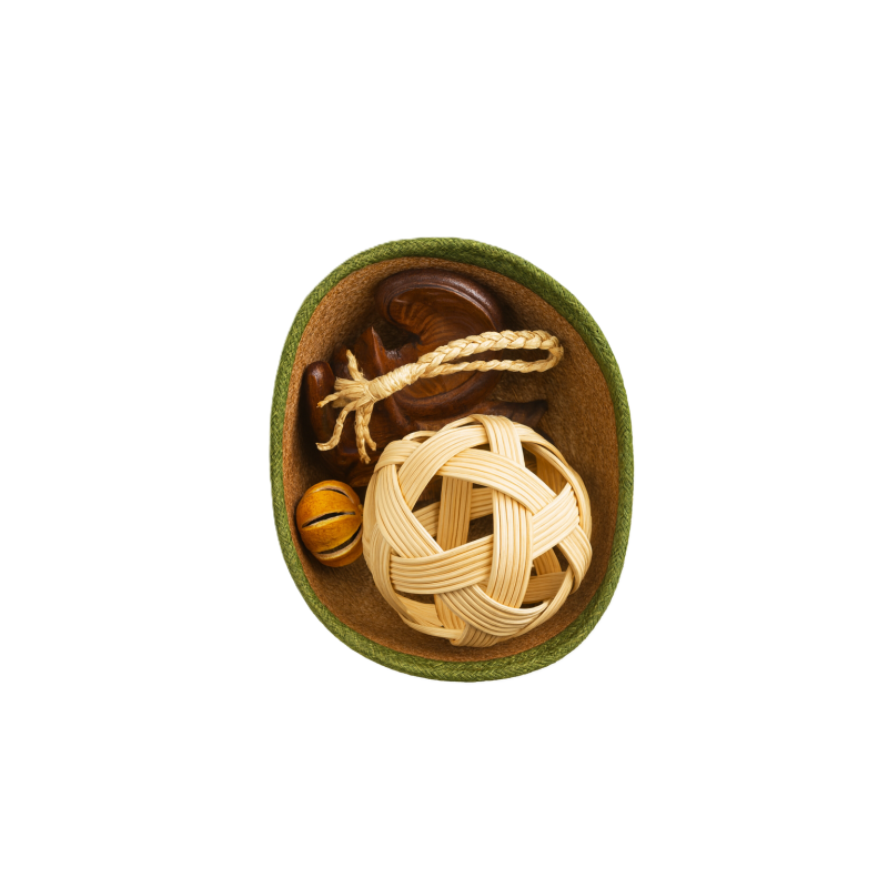 Cesta Sensorial Del Tesoro Otoño Grande