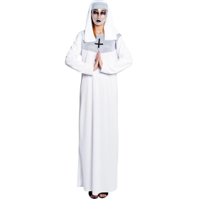 Disfraz Monja Blanca Talla S De Partilandia