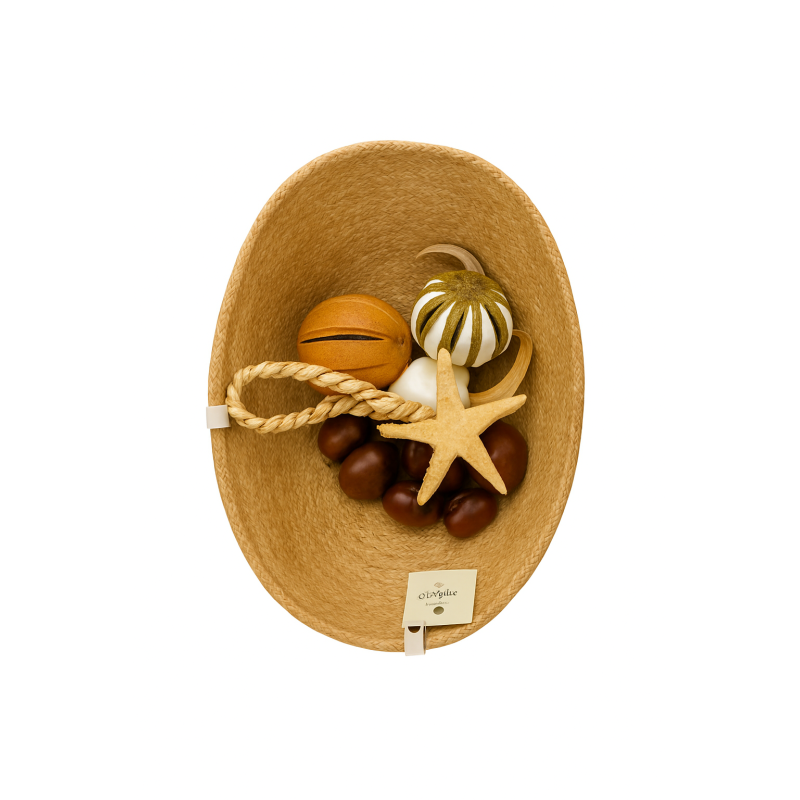 Cesta Sensorial Del Tesoro Otoño Marrón De ALI Juguetes