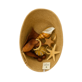 Cesta Sensorial Del Tesoro Otoño Marrón De ALI Juguetes 2