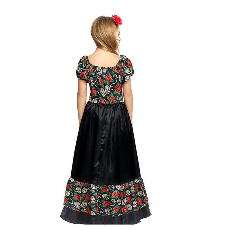 Disfraz Catrina Vestido Largo Talla 5-6 Años