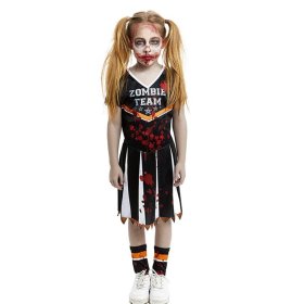 Disfraz Animadora Zombie Gris Talla 10-12 Años De Partilandia