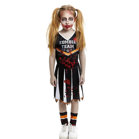 Disfraz Animadora Zombie Gris Talla 13-15 Años De Partilandia