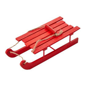 Trineo De Madera Para Elfo 5x8x18cm