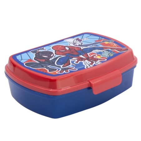 Sandwichera Rectangular Spiderman Roja De Stor
