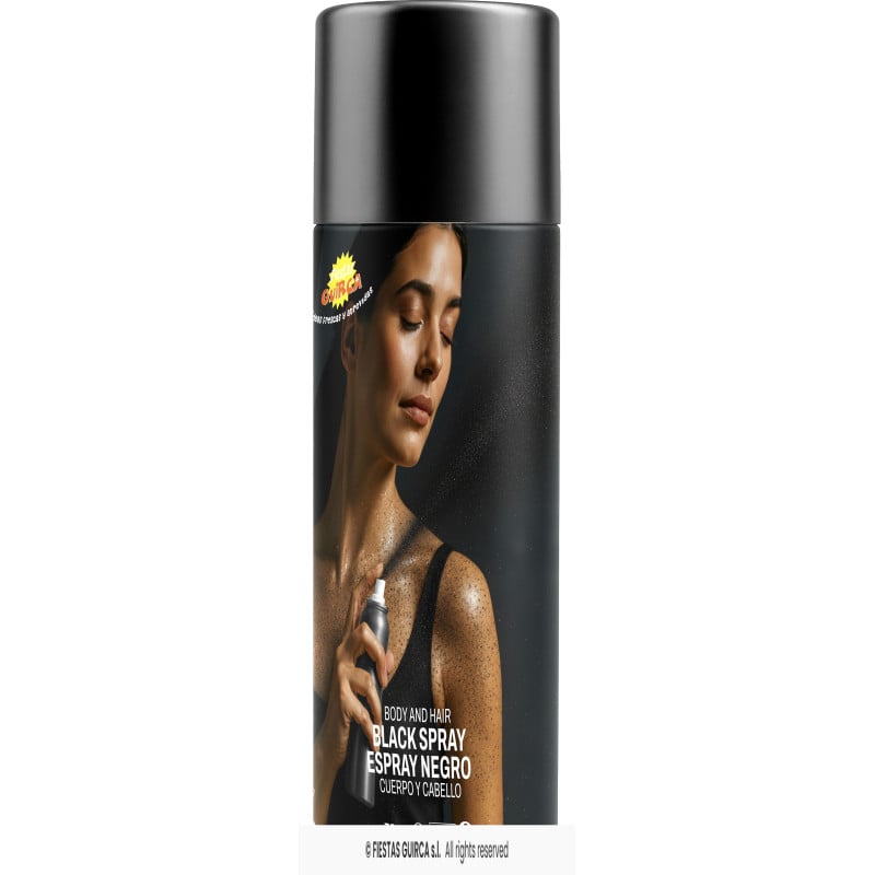 Maquillaje En Spray Negro De Guirca