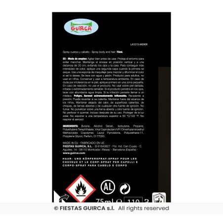 Maquillaje En Spray Negro