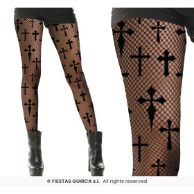 Medias De Rejilla Con Cruces De Guirca