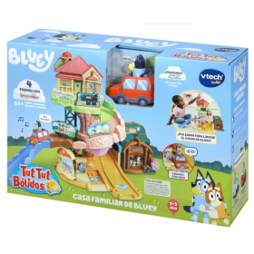 Bluey Casa Familiar Y Coche Familiar Tut Tut Bólidos