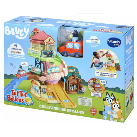 Bluey Casa Familiar Y Coche Familiar Tut Tut Bólidos