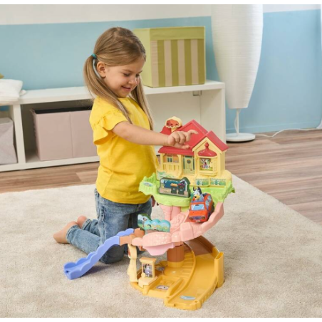 Bluey Casa Familiar Y Coche Familiar Tut Tut Bólidos