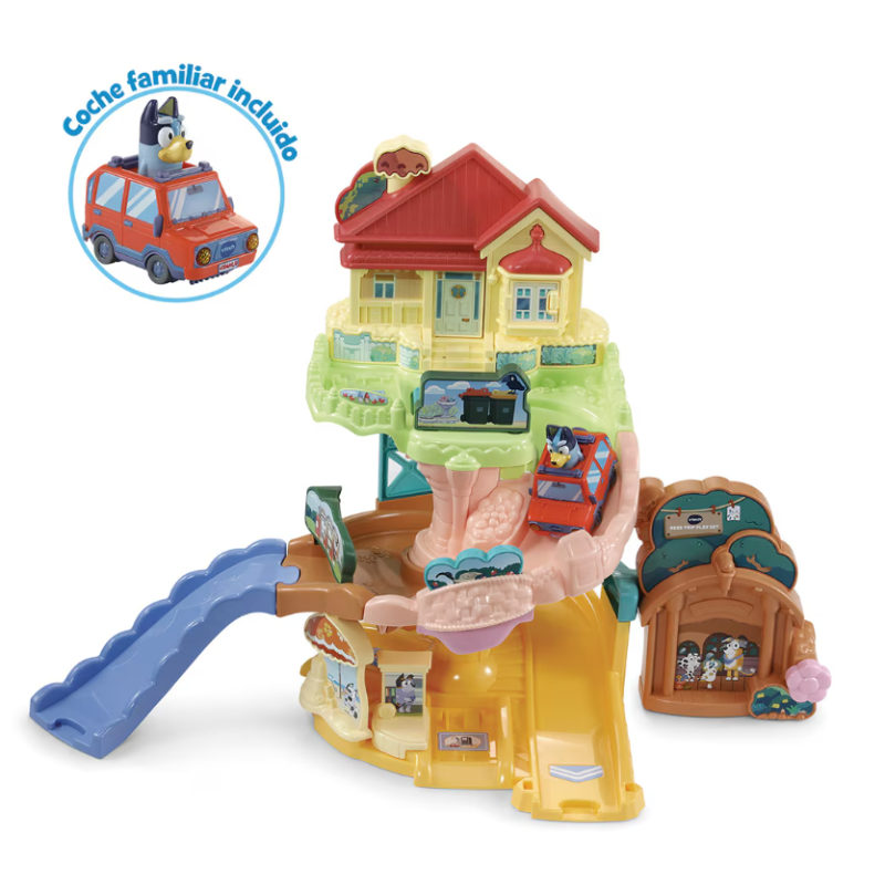 Bluey Casa Familiar Y Coche Familiar Tut Tut Bólidos