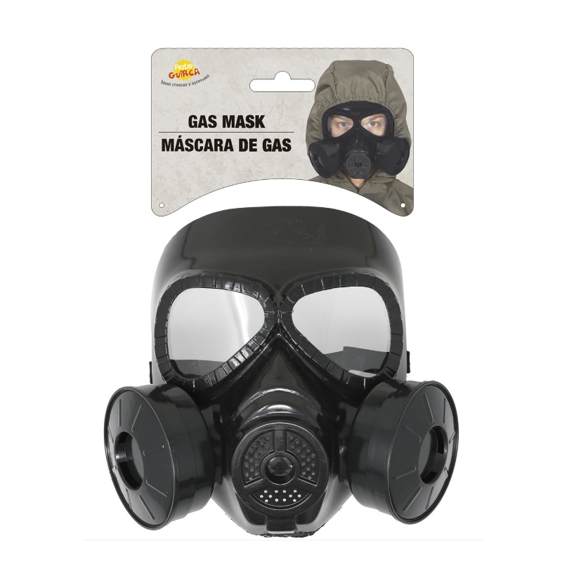 Máscara De Gas Negra PVC