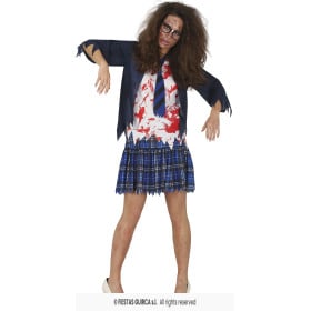 Disfraz Colegiala Muerta Adulta Talla L De Fiestas Guirca