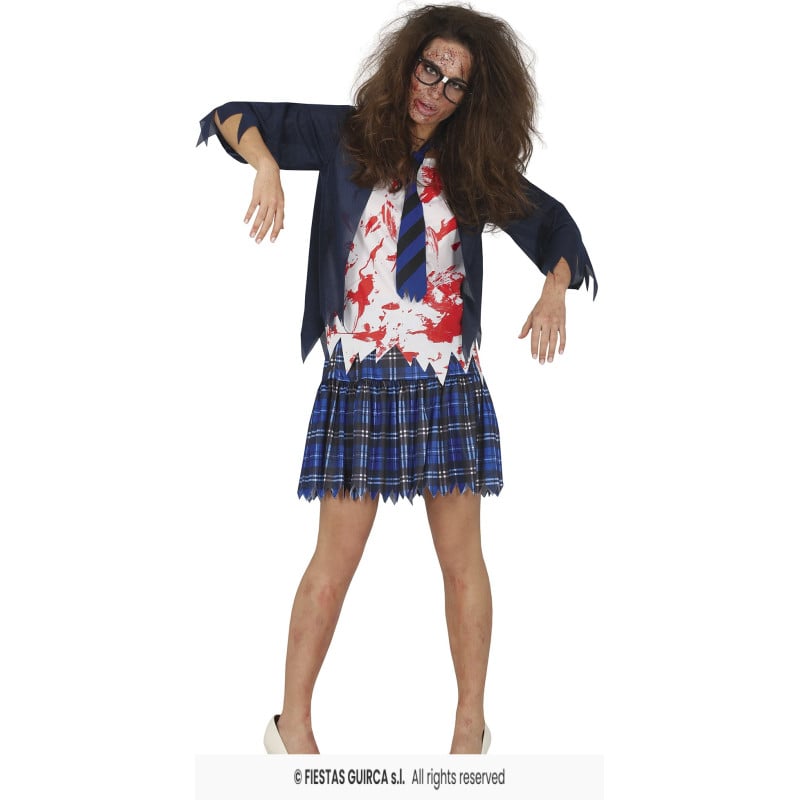 Disfraz Colegiala Muerta Adulta Talla L De Fiestas Guirca