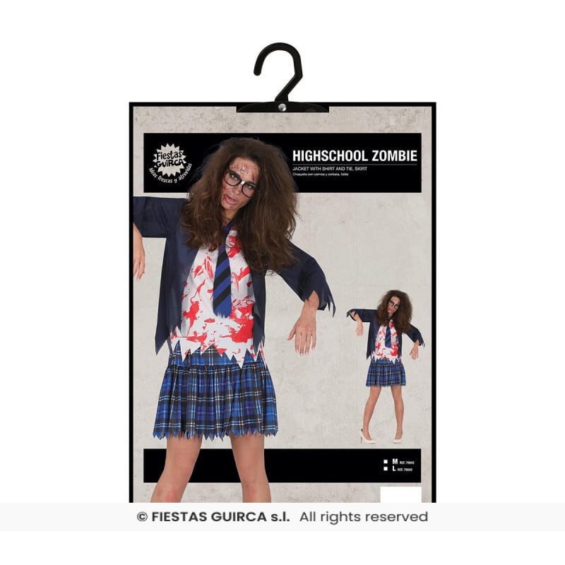 Disfraz Colegiala Muerta Adulta Talla L