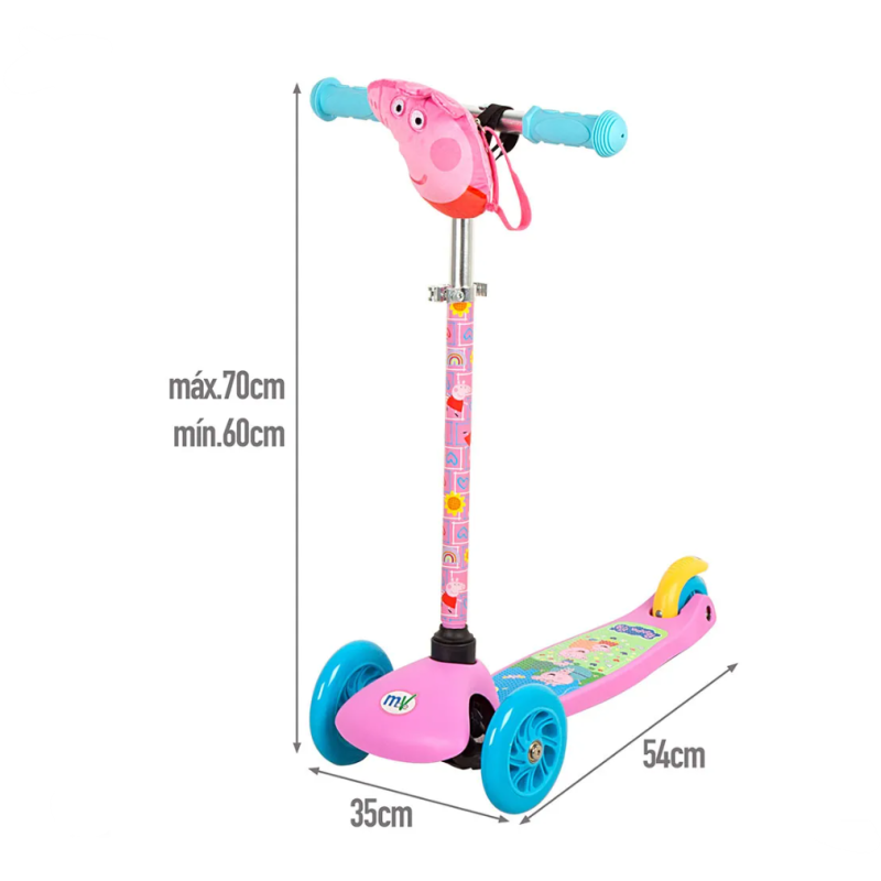 Mini Go Scooter Inclinable Peppa Pig