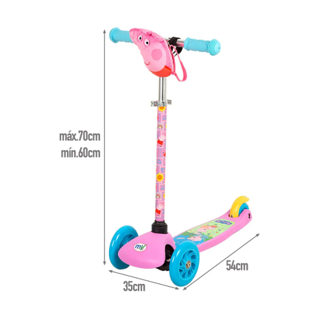 Mini Go Scooter Inclinable Peppa Pig