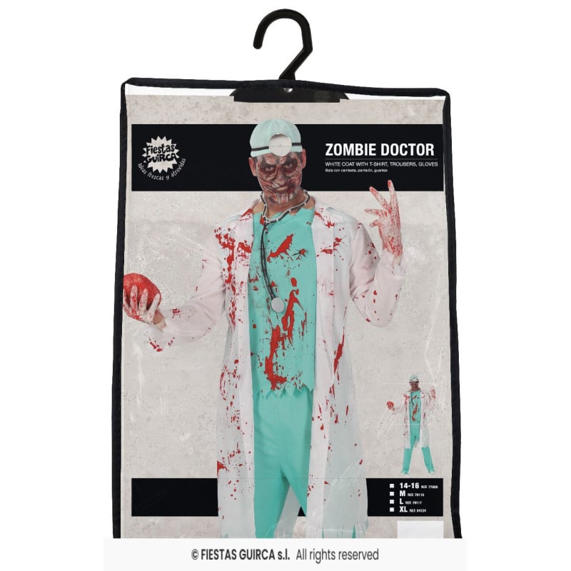 Disfraz Doctor Zombie Adulto Talla M