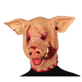 Máscara Cerdo Terror Látex