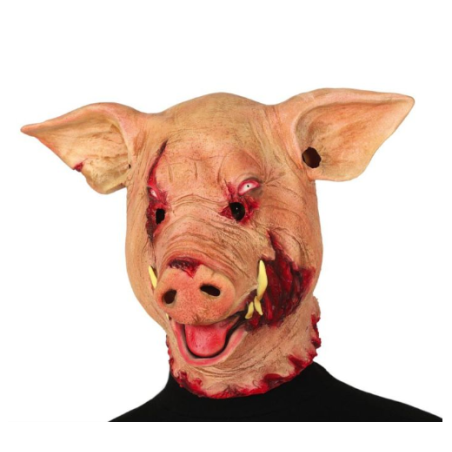 Máscara Cerdo Terror Látex