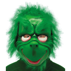 Máscara Duende Verde Con Pelo