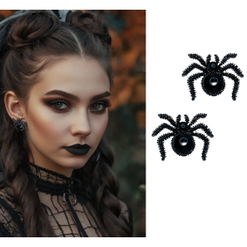 Pendientes Araña Negros