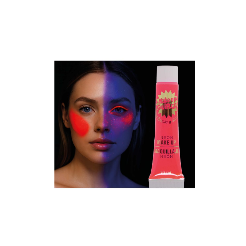 Tubo Maquillaje Crema Rojo Neón 10ml
