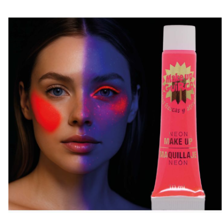 Tubo Maquillaje Crema Rojo Neón 10ml