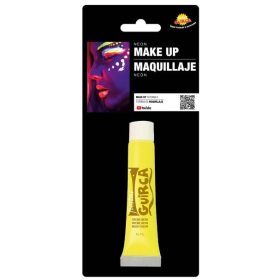 Tubo Maquillaje Crema Amarillo Neón 10ml