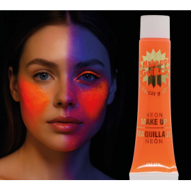 Tubo Maquillaje Crema Naranja Neón 10 Ml 2