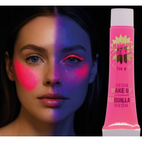 Tubo Maquillaje Crema Rosa Neón 10 ml 2