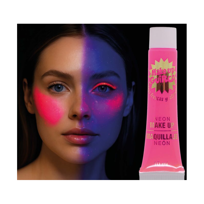 Tubo Maquillaje Crema Rosa Neón 10 ml
