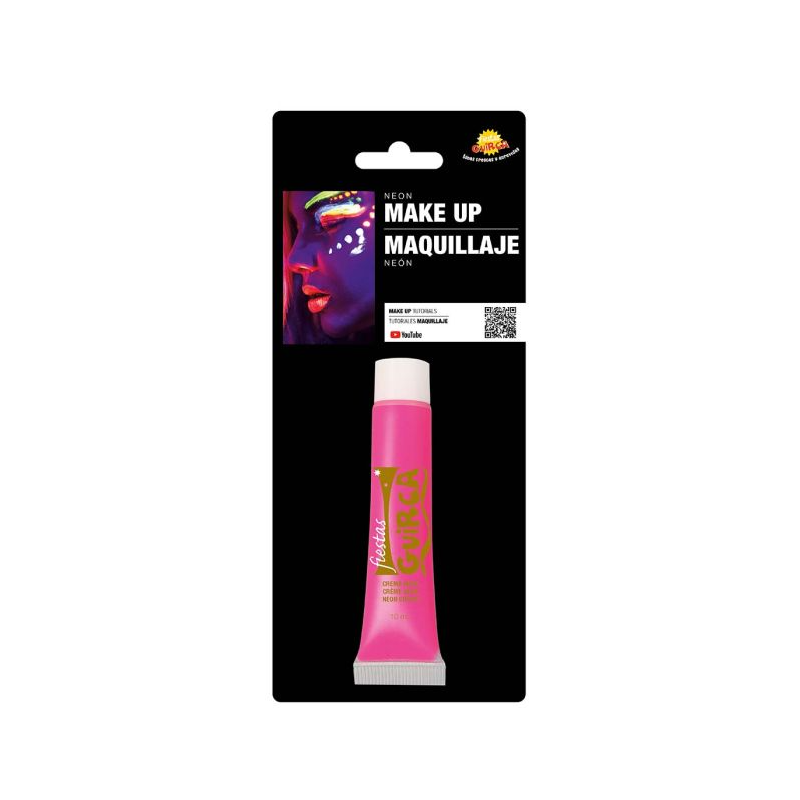 Tubo Maquillaje Crema Rosa Neón 10 ml