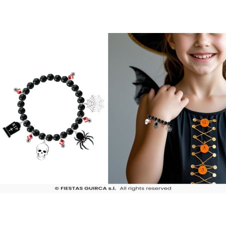 Pulseras con Figuras Negra Halloween