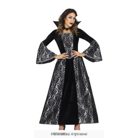 Disfraz Vampiresa Plateada Talla M De Fiestas Guirca