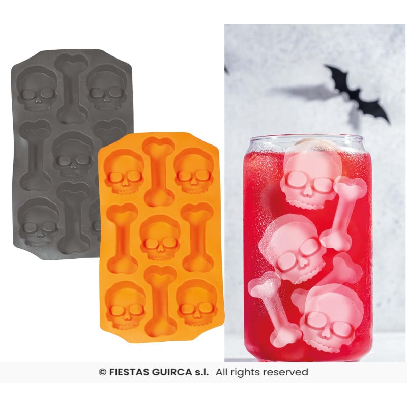 Molde Cubitos de Hielo Halloween Surtido 12x22 CM