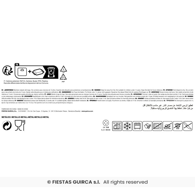 Set de 5 Moldes Metálicos para Galletas Halloween