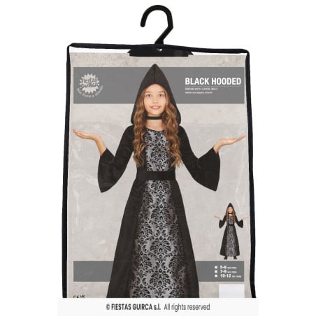 Disfraz Vampiresa Con Capucha Talla 5-6 Años