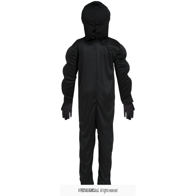 Disfraz Supervillano Negro Talla 5-6 Años