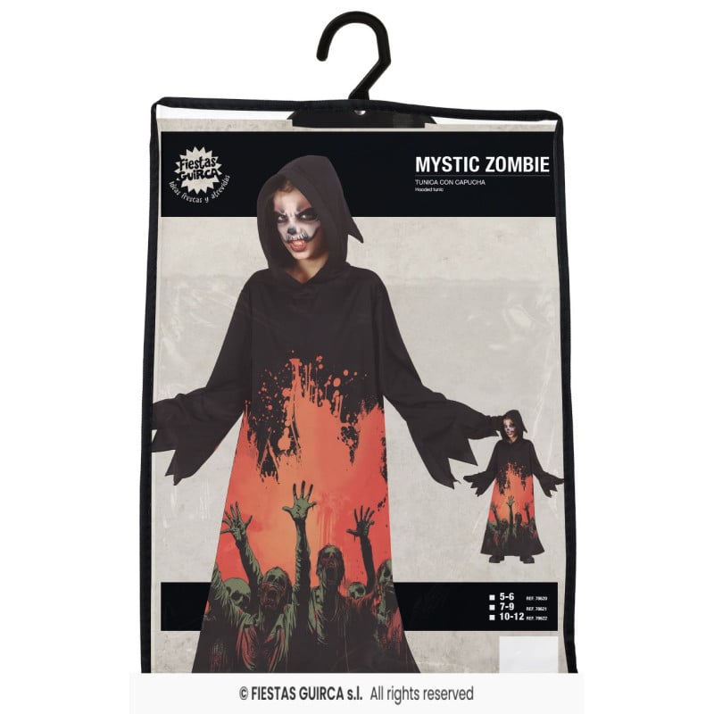 Disfraz Zombie Misterioso Talla 7-9 Años