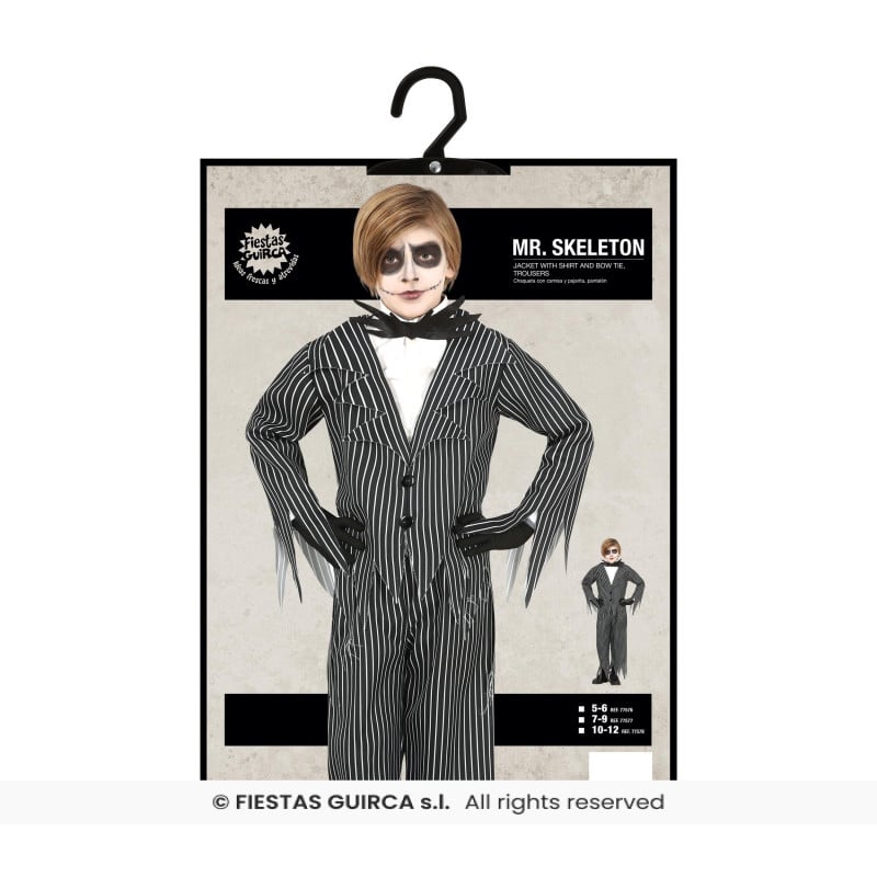 Disfraz Jack Skellington Talla 10-12 Años