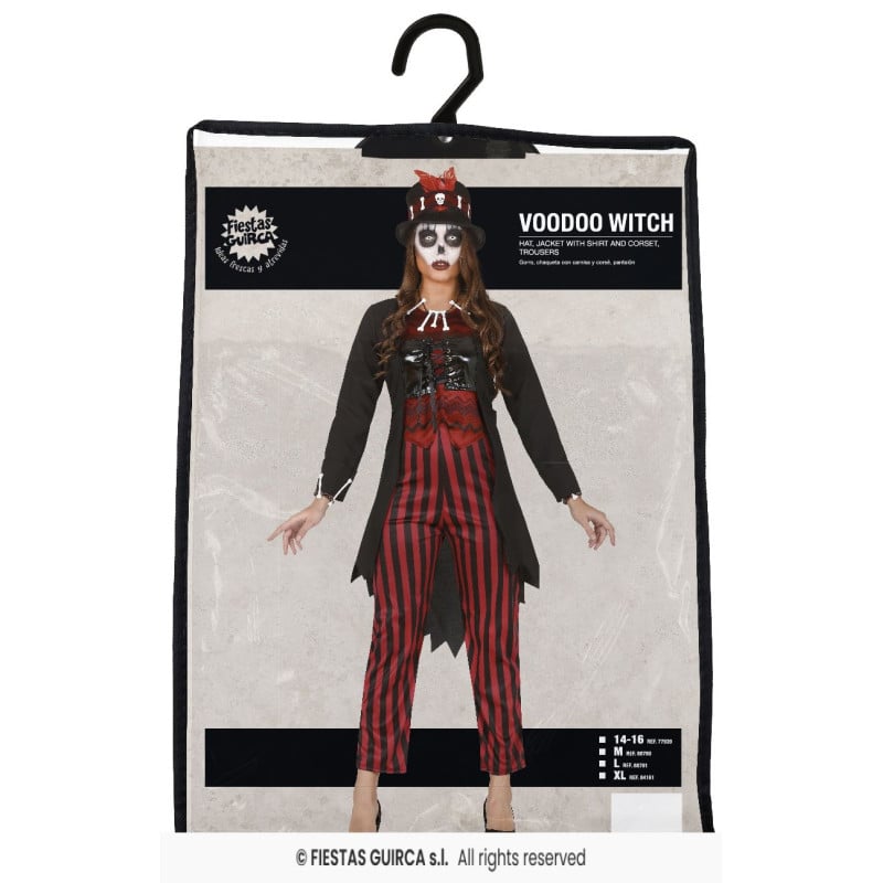 Disfraz Bruja Vodoo Talla L