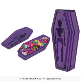 Caja Féretro Lila PVC