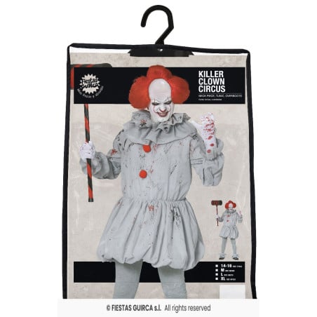 Disfraz Payaso Asesino Talla M