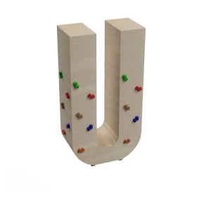 Letras Gigantes Masgames ALPHAPLAY con piedras de escalar color natural   Superficie de hormigón (atornillado)