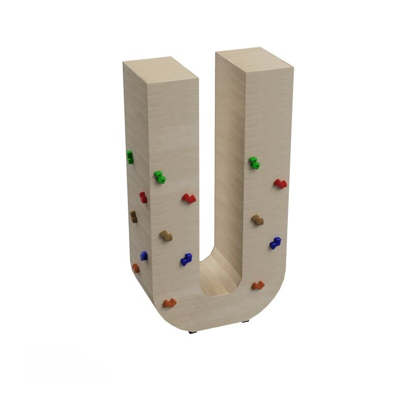 Letras Gigantes Masgames ALPHAPLAY con piedras de escalar color natural   Superficie de hormigón (atornillado)