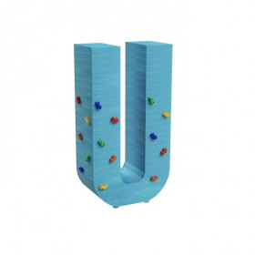 Letras Gigantes Masgames ALPHAPLAY con piedras de escalar pintadas   Superficie de arena, tierra o césped